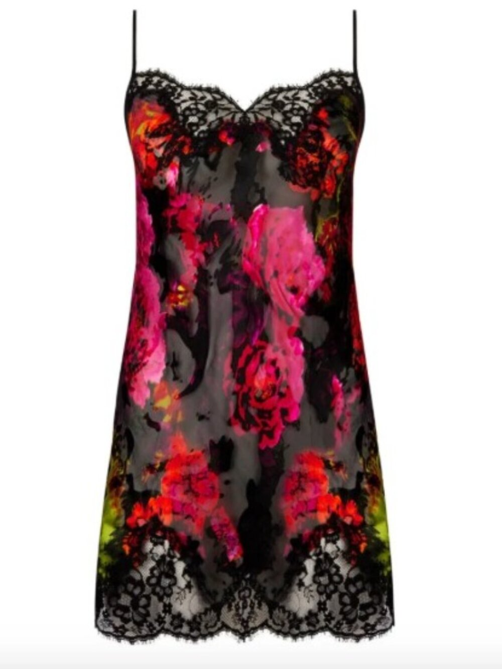 Lise Charmel Floraison Passion Baby Doll in Safran Rose – Size Large - NWT
